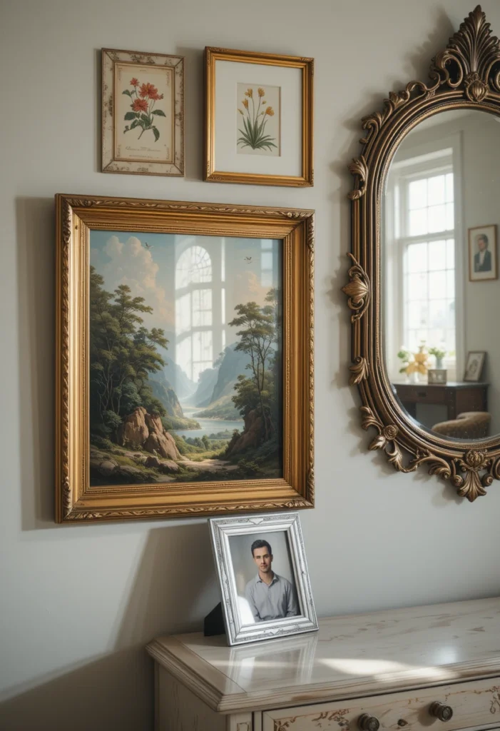 Traditional Artwork and Mirrors