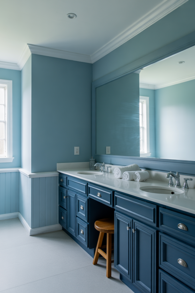 Two-Tone Blue Sophisticated Scheme