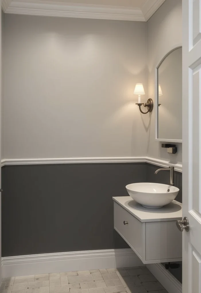 Two-Tone Grey Paint Treatment