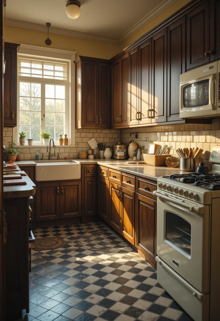  Vintage Brown Kitchen Charm
