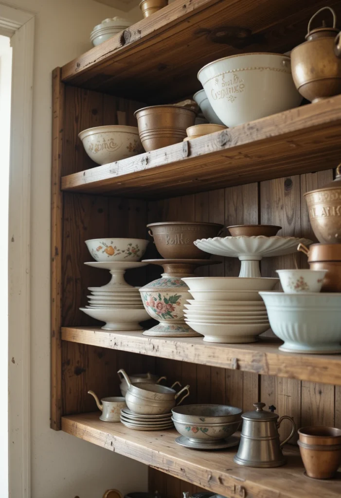 Vintage Collectibles Display