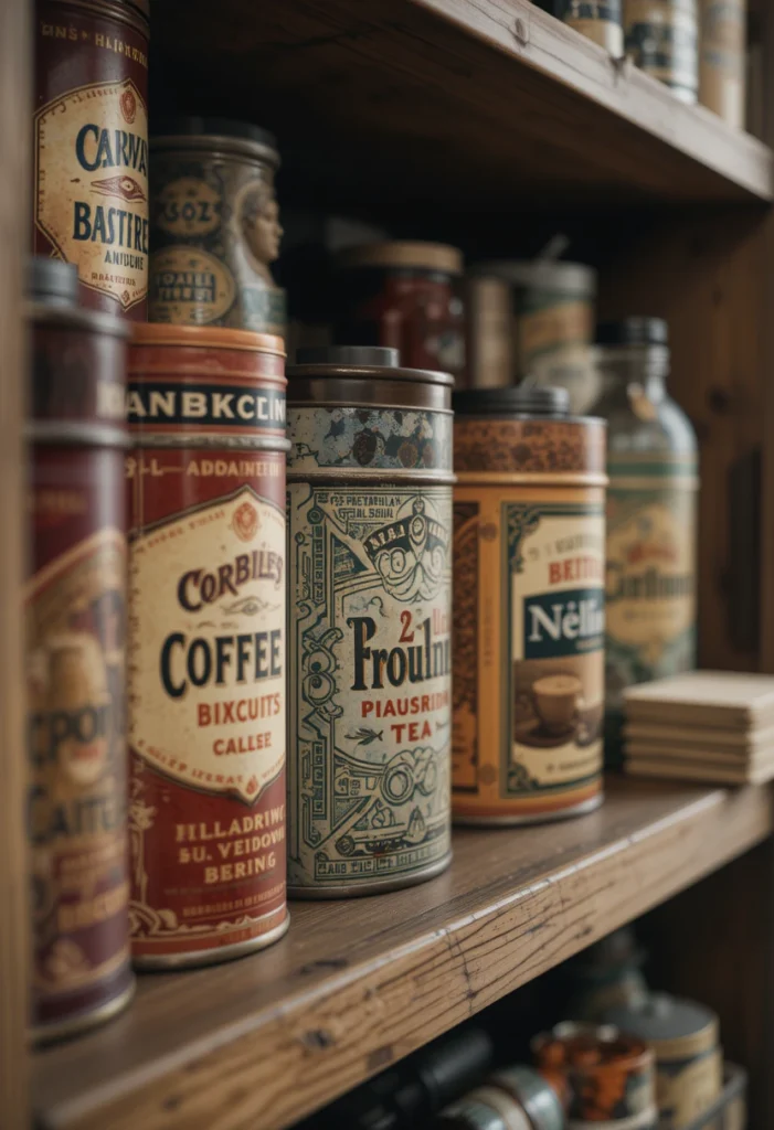 Vintage Tin Storage Collection