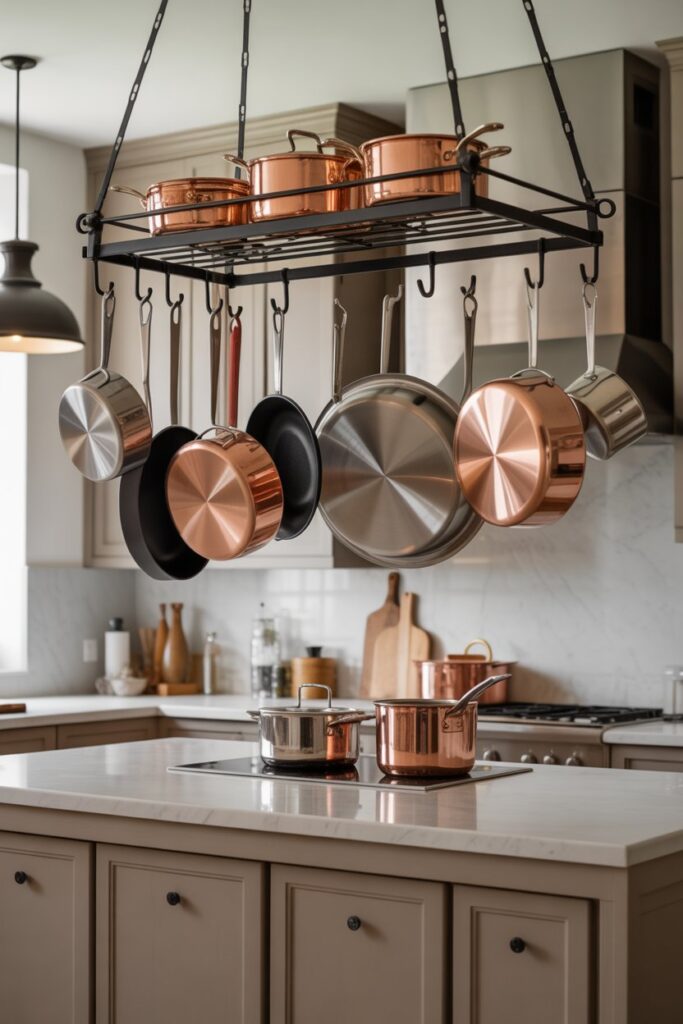 Wall-Mounted Pot Racks