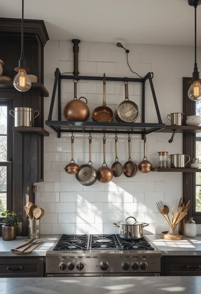 Wall-Mounted Pot Racks
