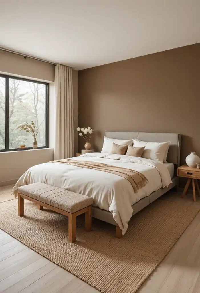 Warm Mushroom Tones with Natural Textures