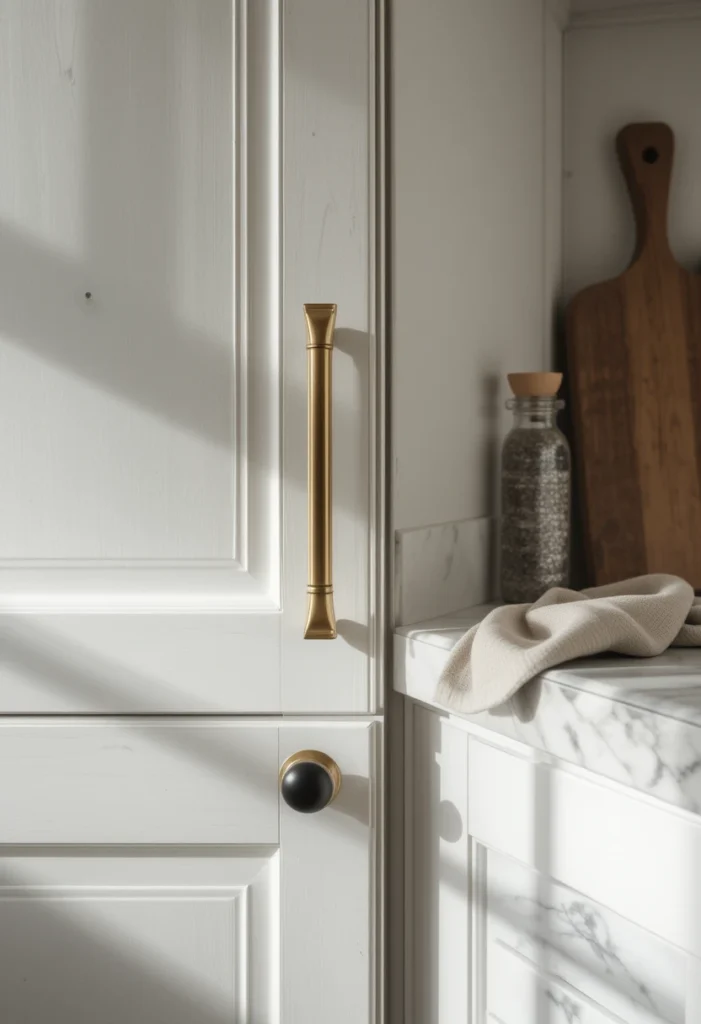 White Kitchen Hardware That Makes a Difference