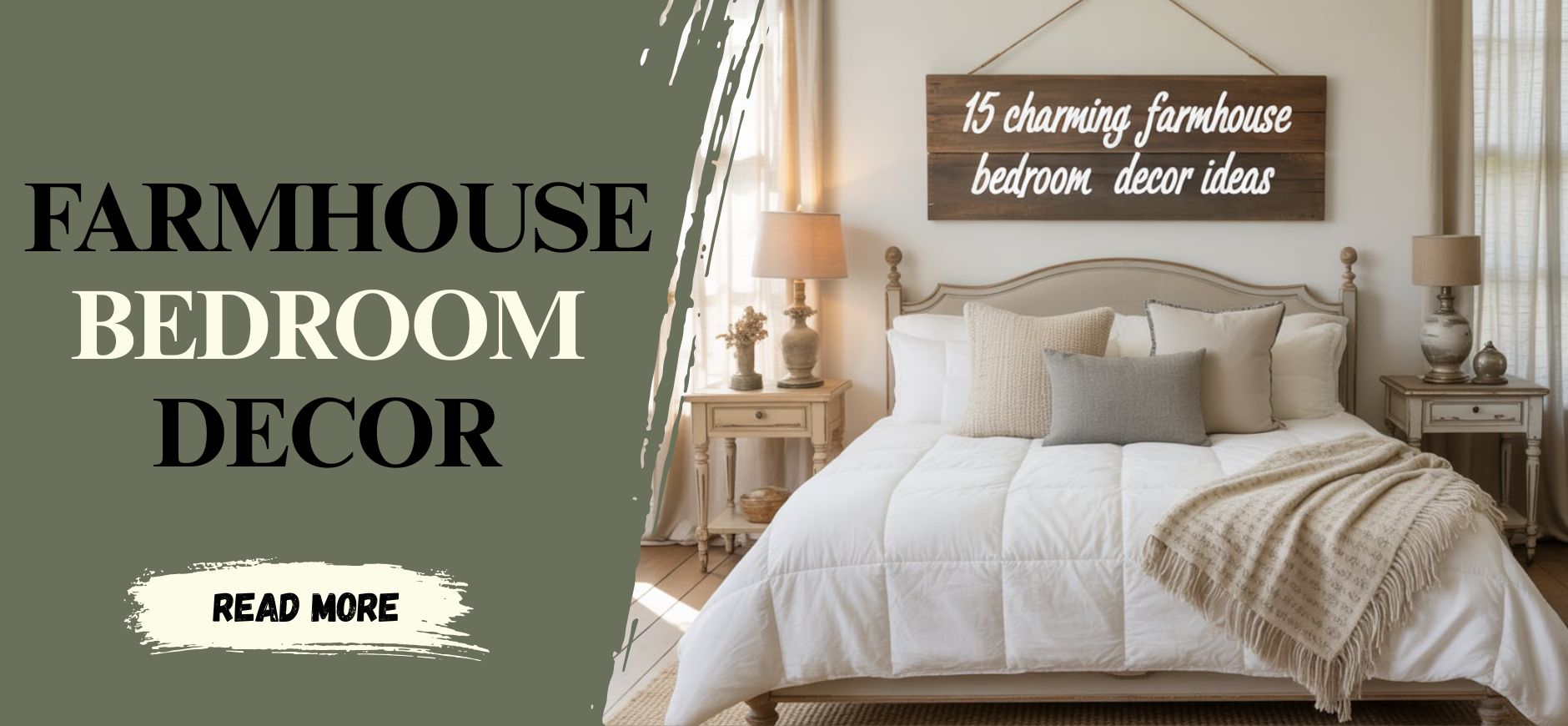 15 Charming Farmhouse Bedroom Decor Ideas