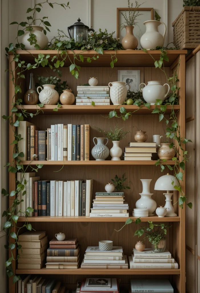 Bookshelf Jungle Vibes