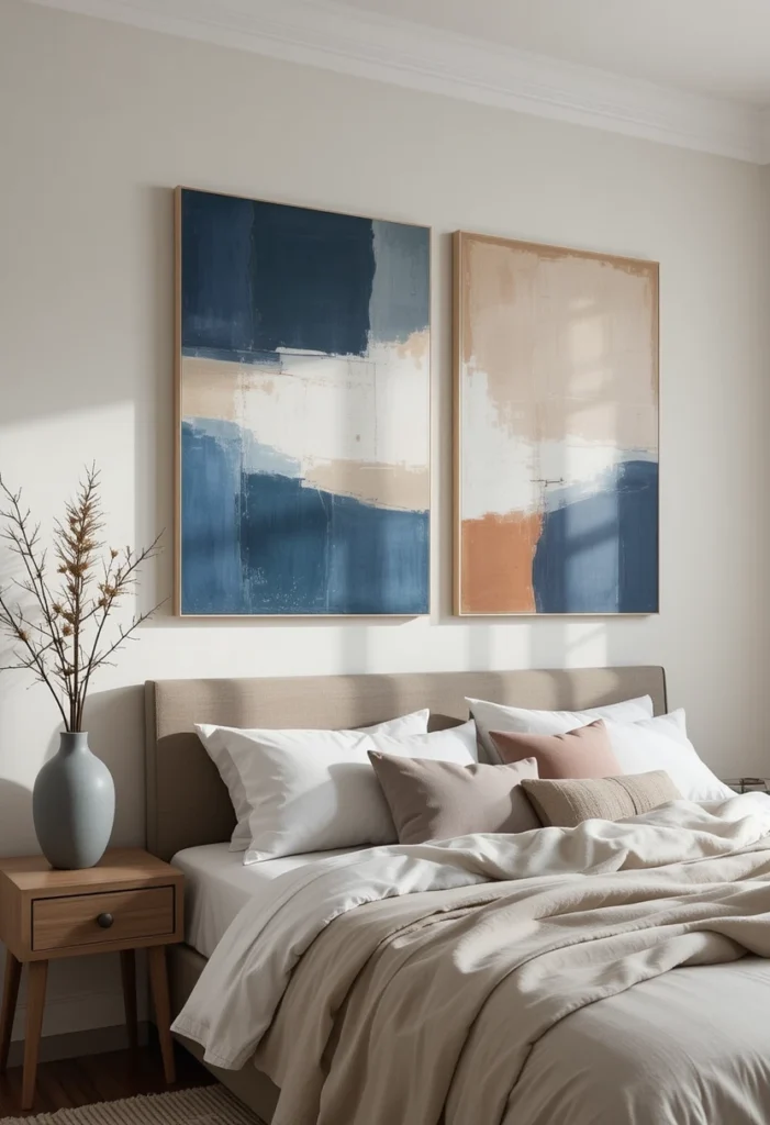 DIY Wall Art with Canvas and Paint
