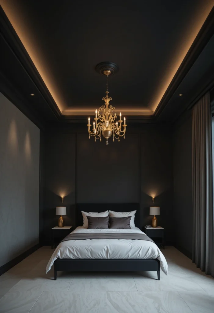 Dramatic Black Ceilings