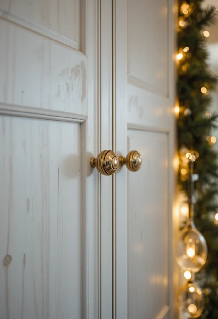 Festive Cabinet Hardware Swaps