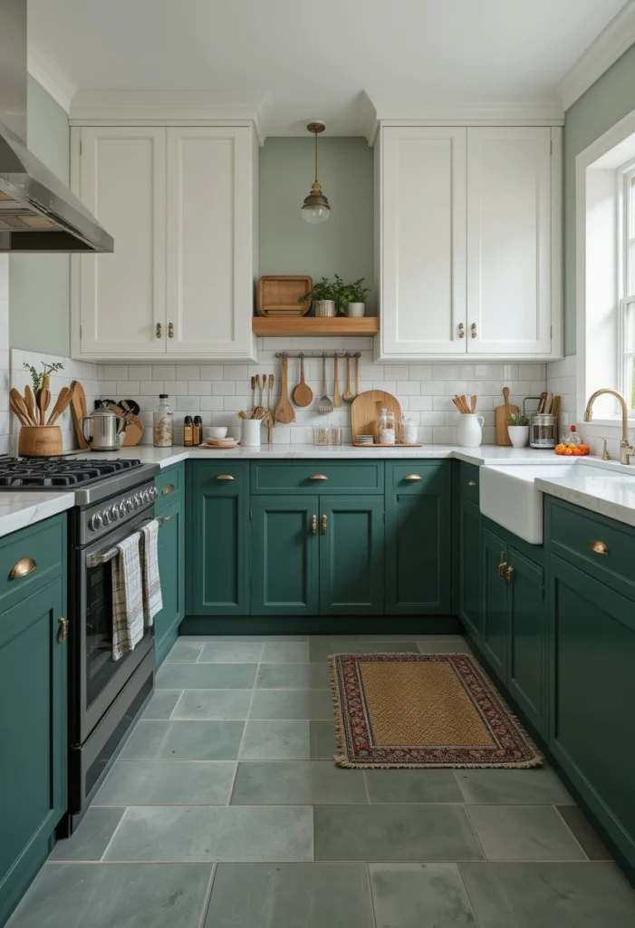 Green Tile Floors for Impact