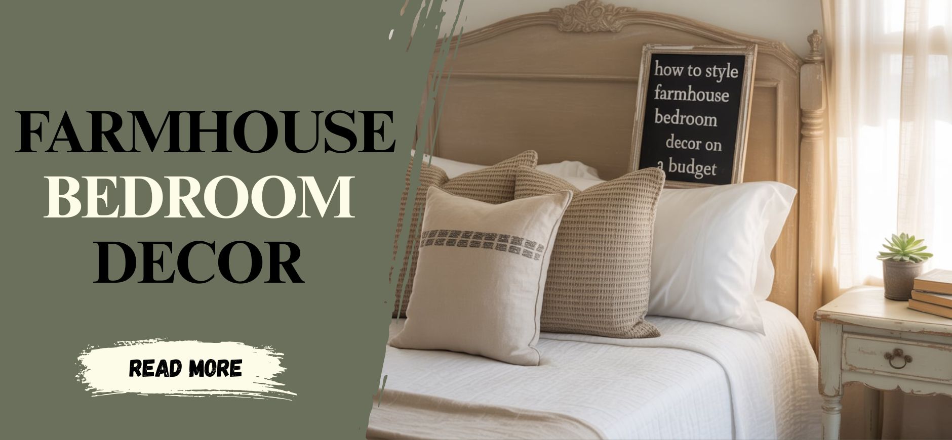 How to Style Farmhouse Bedroom Decor on a Budget