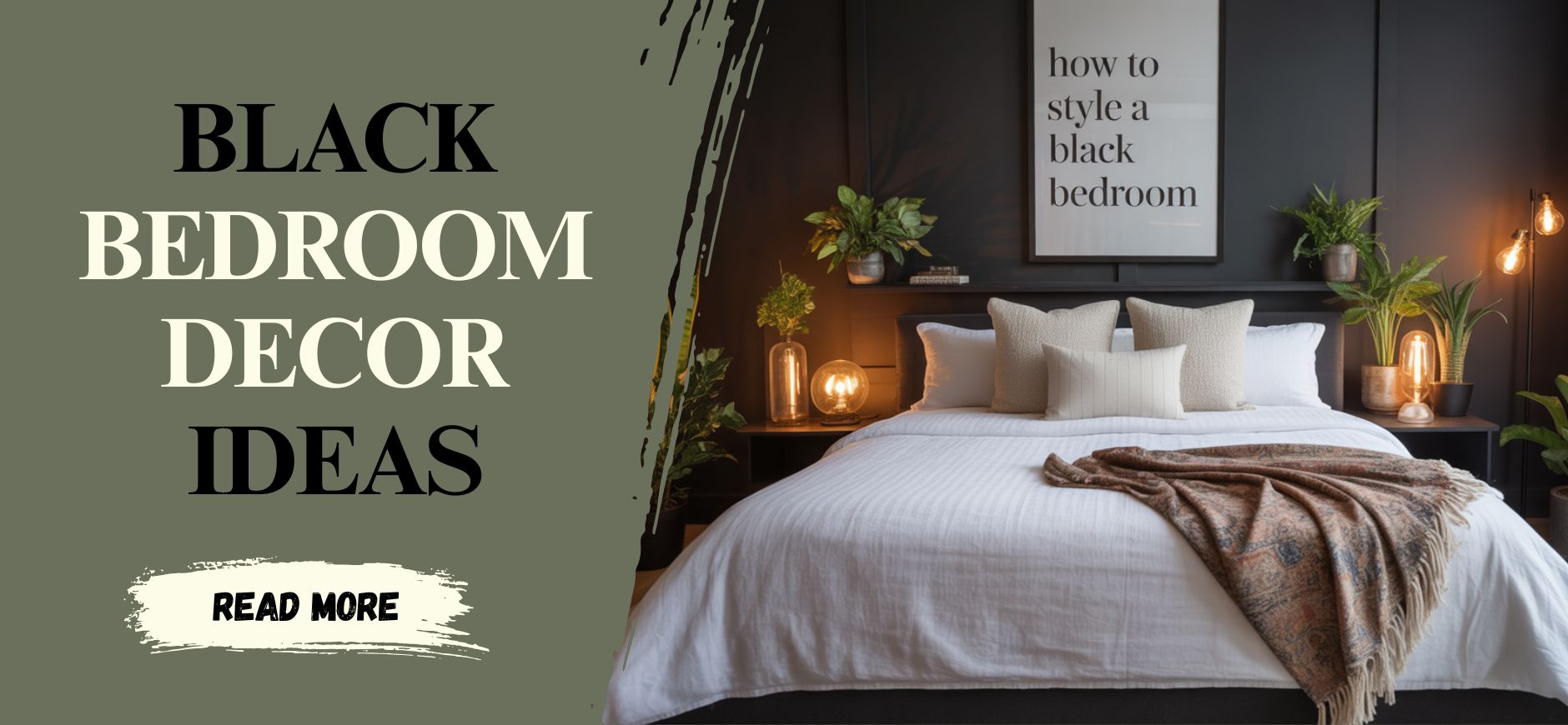How to Style a Black Bedroom Without Making It Too Dark