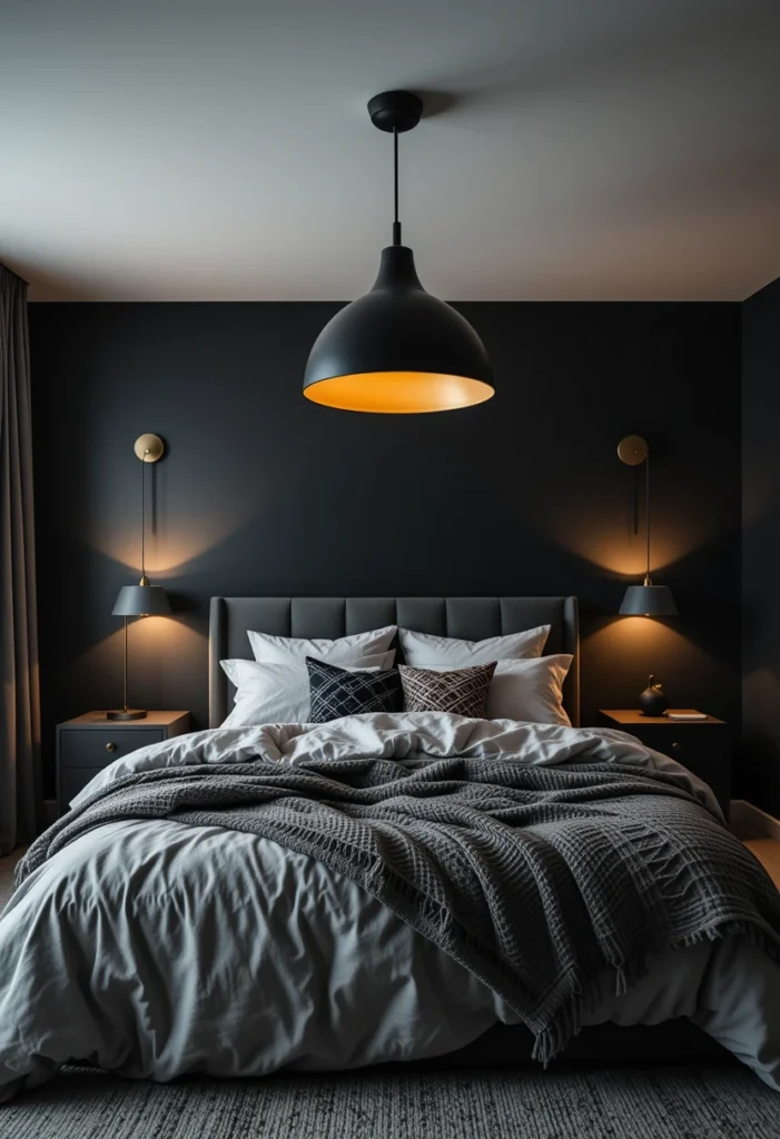Lighting That Complements Black Decor