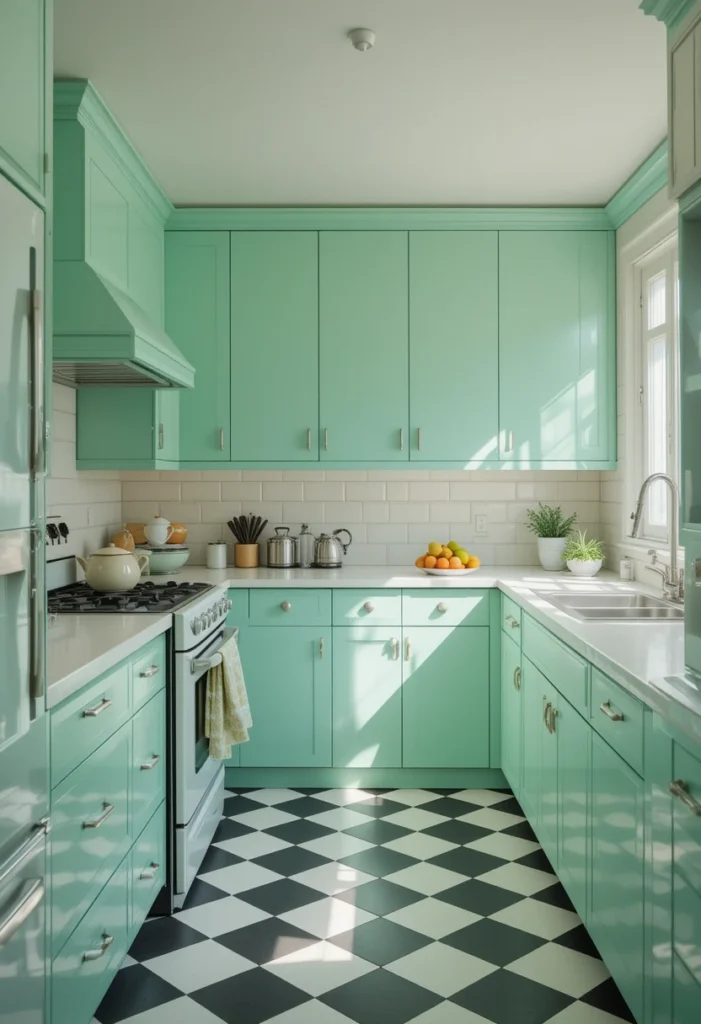 Mint Green Retro Revival