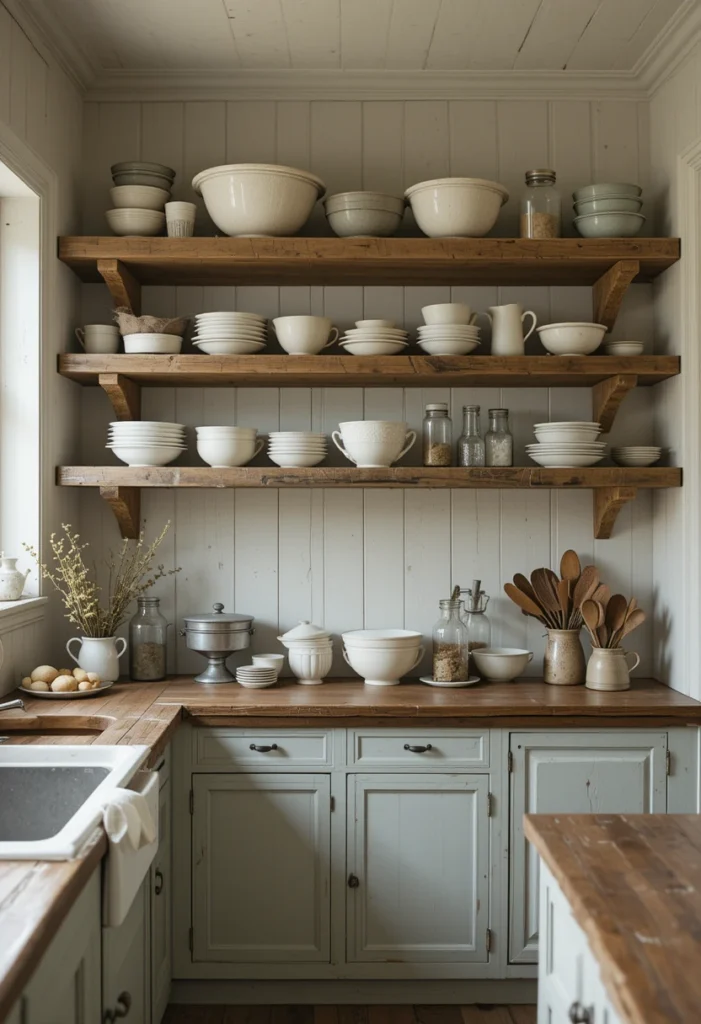 Open Shelving with Personality