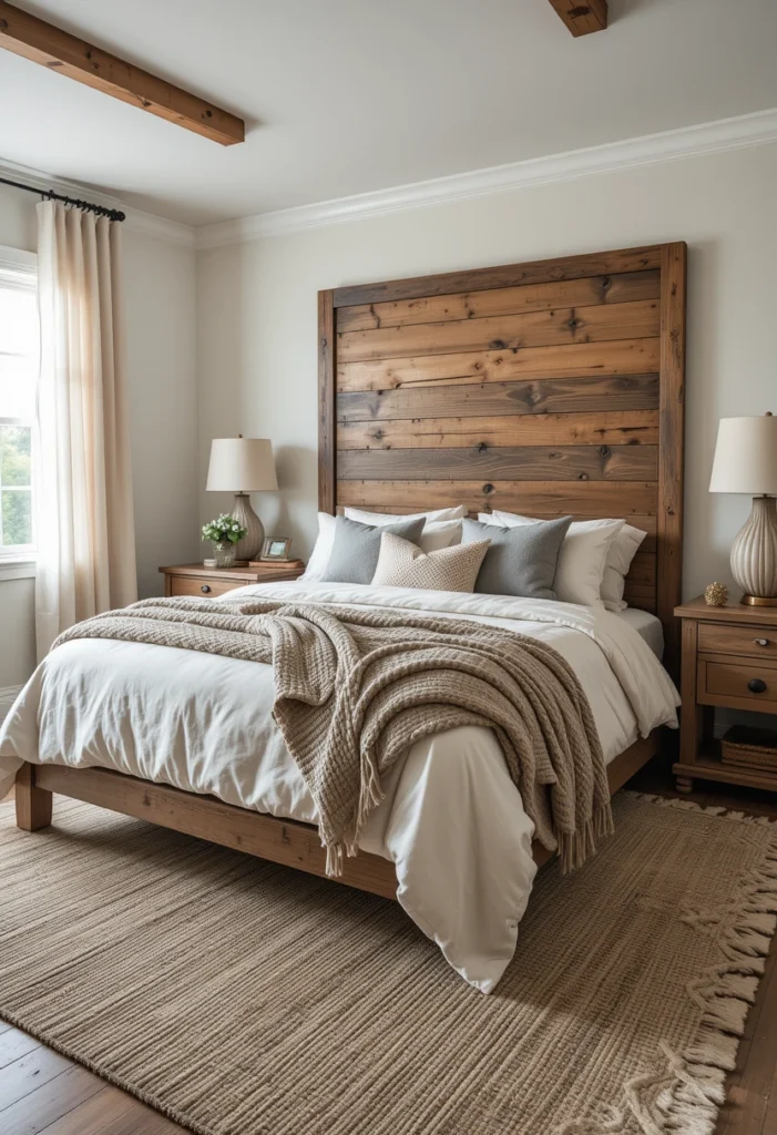 Reclaimed Wood Headboards That Actually Make a Statement