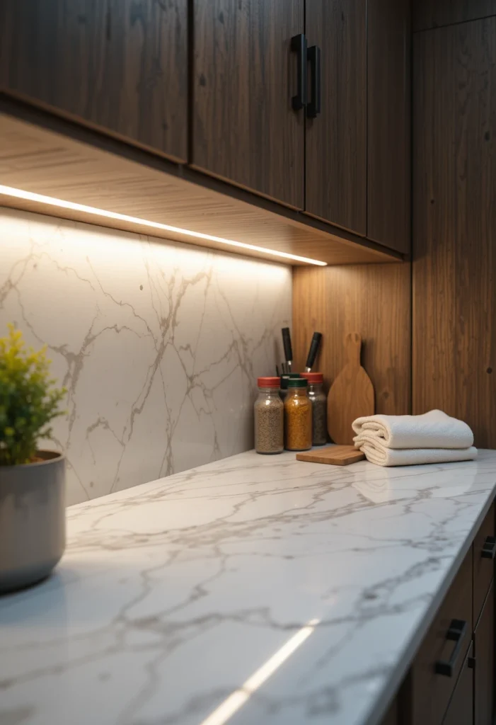 Under-Cabinet Corner Lighting