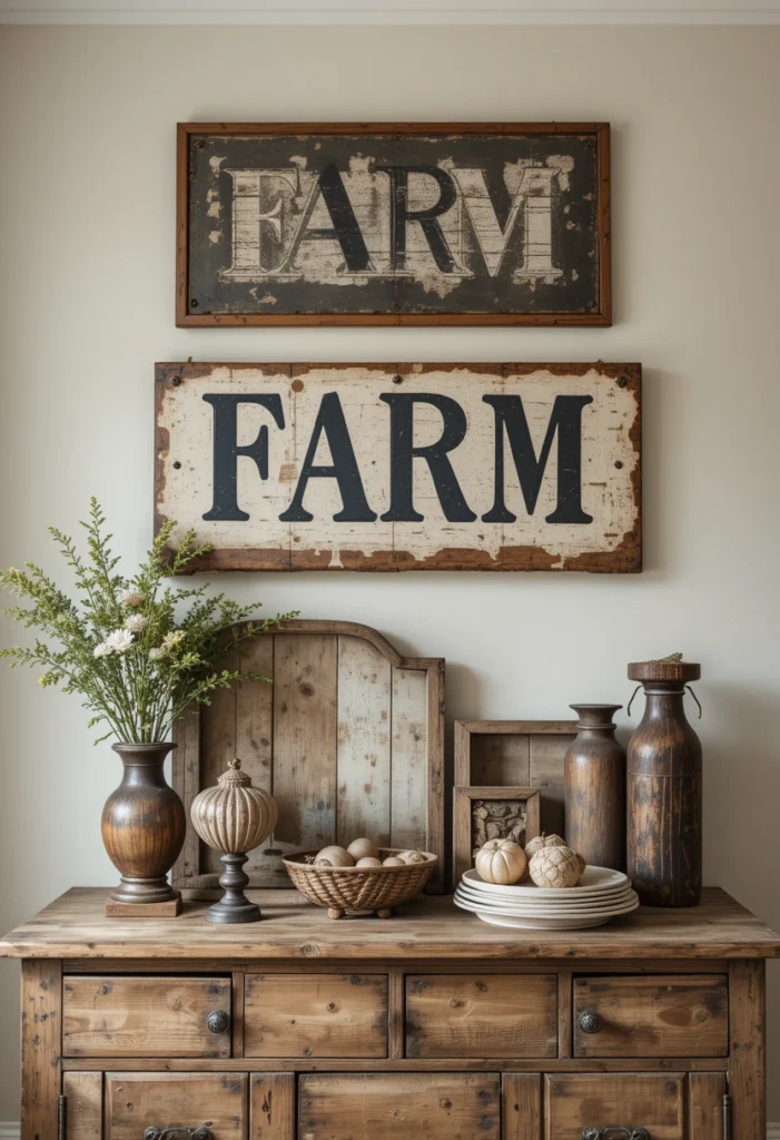 Vintage Signs and Wall Decor